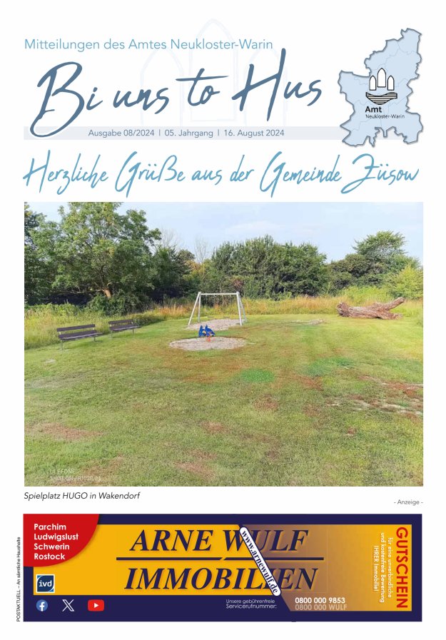 Bi uns to Hus Titelblatt 08/2024