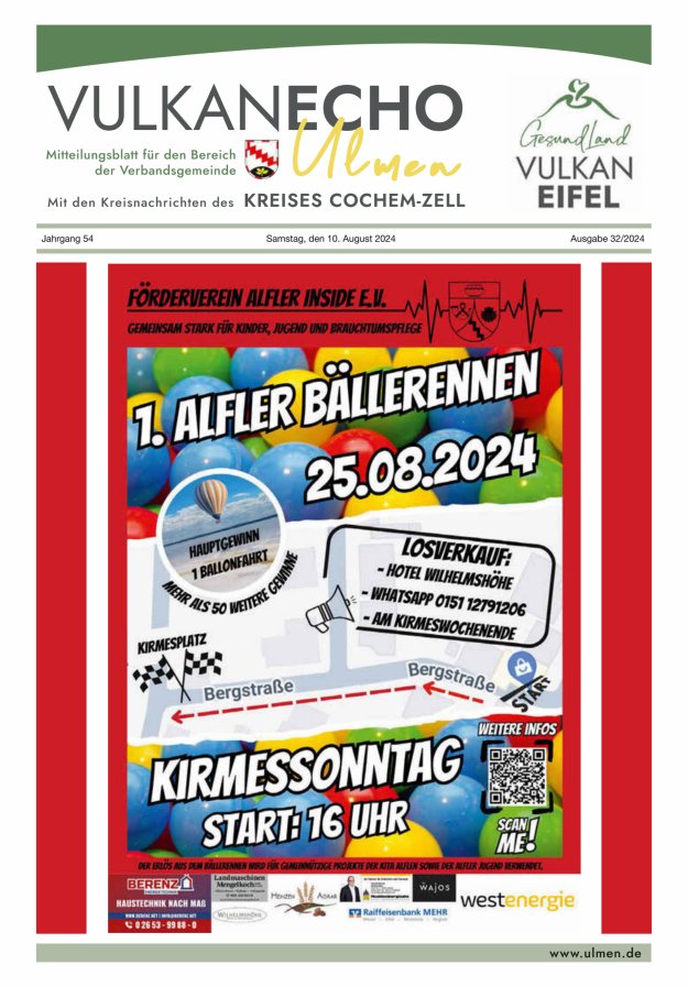 Vulkan Echo VG Ulmen Titelblatt 32/2024