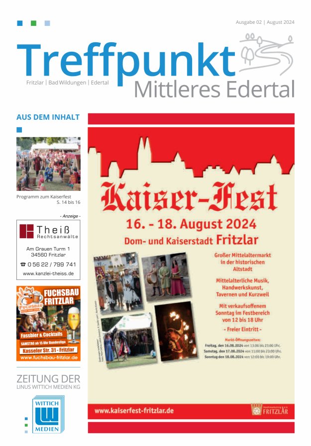 Treffpunkt Mittleres Edertal Titelblatt 02/2024