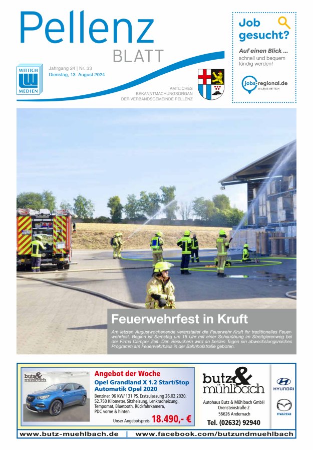 Pellenzblatt Titelblatt 33/2024
