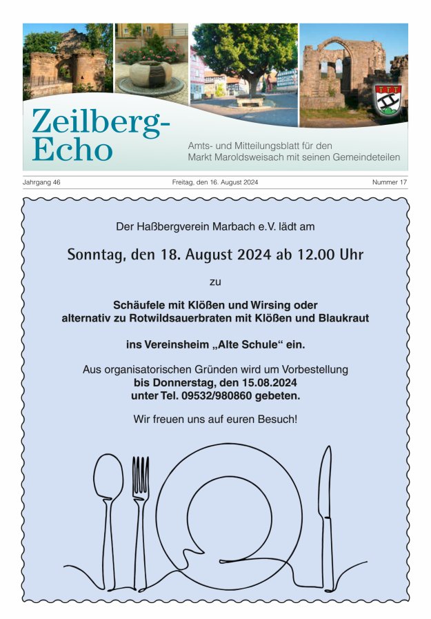 Zeilberg-Echo Titelblatt 17/2024