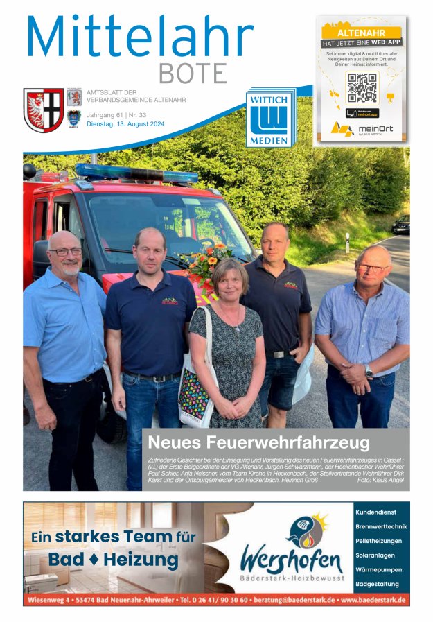 Mittelahr Bote Titelblatt 33/2024