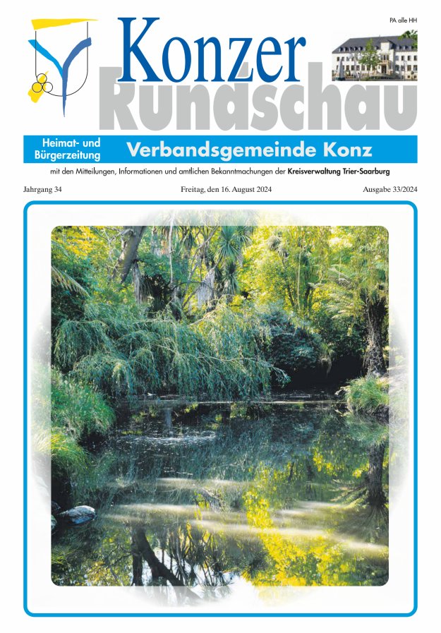 Konzer Rundschau Titelblatt 33/2024