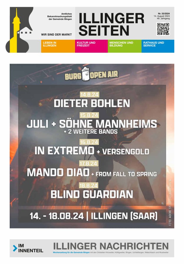 Illinger Seiten Titelblatt 33/2024
