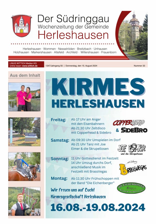 Der Südringgau Titelblatt 33/2024