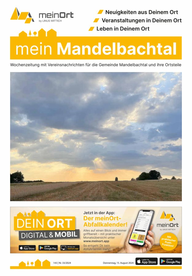 mein Mandelbachtal Titelblatt 33/2024