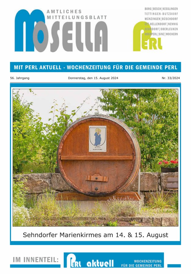 Mosella Perl Titelblatt 33/2024