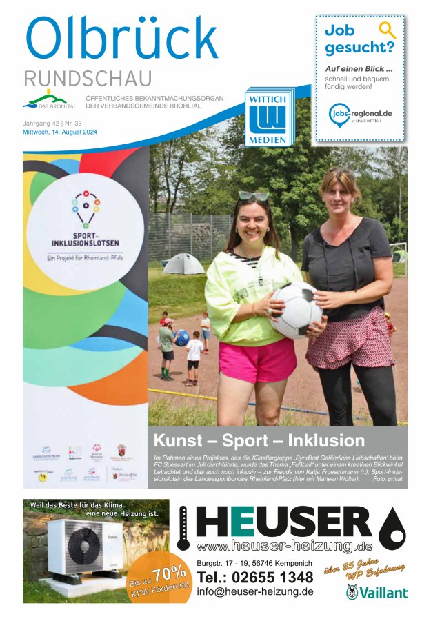 Olbrück Rundschau Titelblatt 33/2024