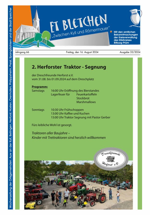 Et Bletchen VG Speicher Titelblatt 33/2024
