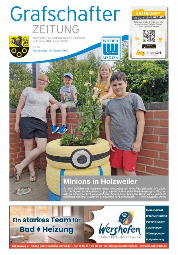 Grafschafter Zeitung Titelblatt 33/2024
