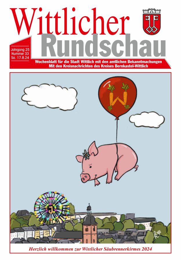 Wittlicher Rundschau Titelblatt 33/2024