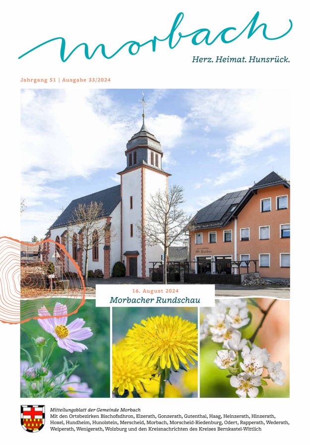 Morbacher Rundschau Titelblatt 33/2024