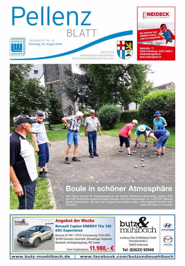 Pellenzblatt Titelblatt 34/2024