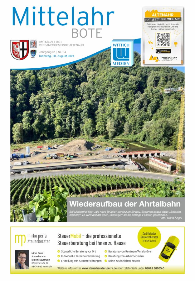 Mittelahr Bote Titelblatt 34/2024