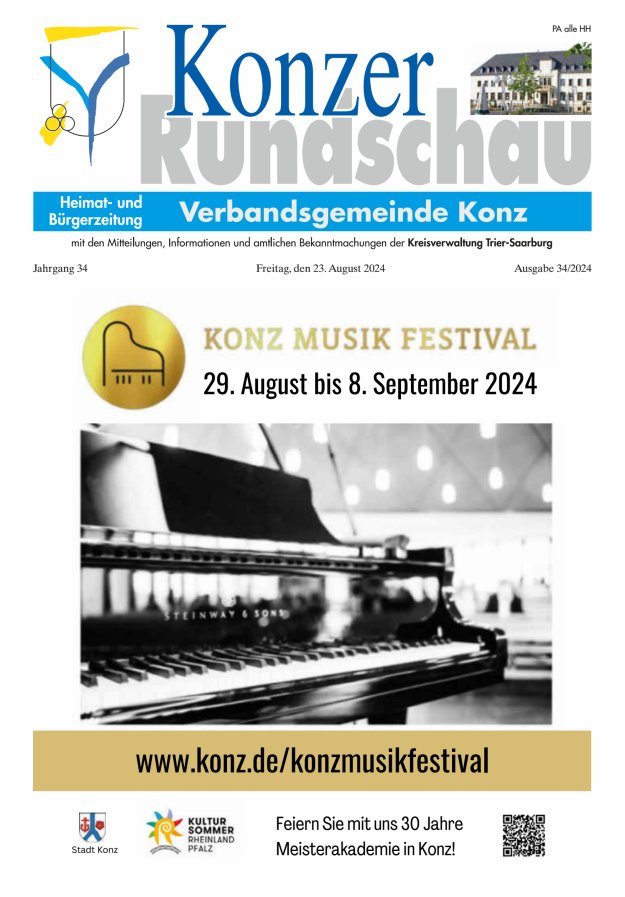 Konzer Rundschau Titelblatt 34/2024