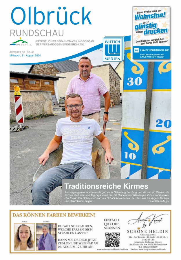 Olbrück Rundschau Titelblatt 34/2024