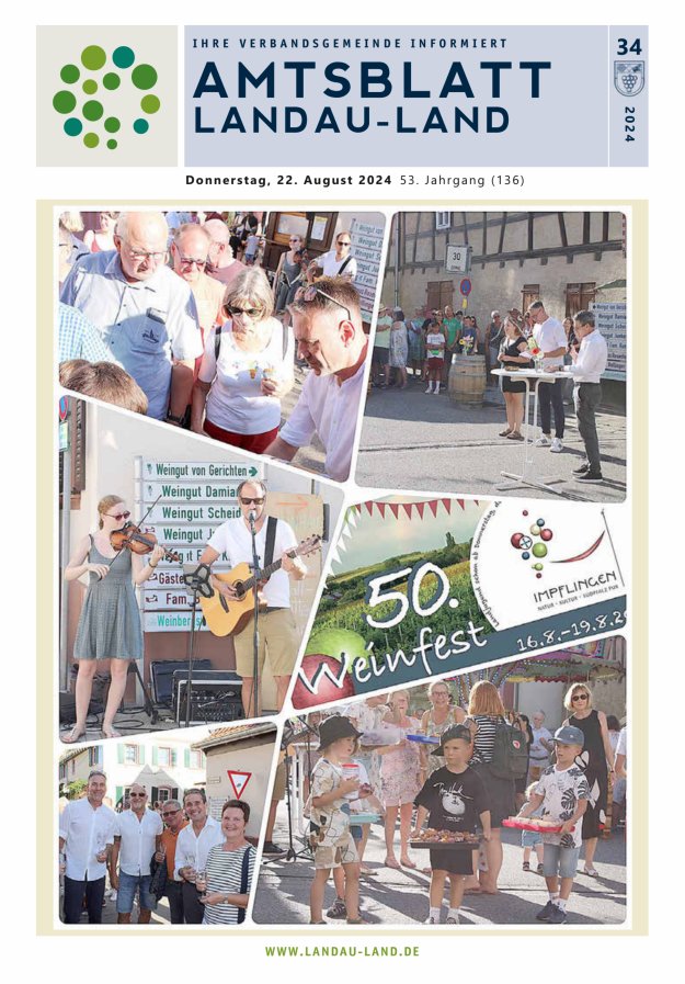 Amtsblatt VG Landau-Land Titelblatt 34/2024