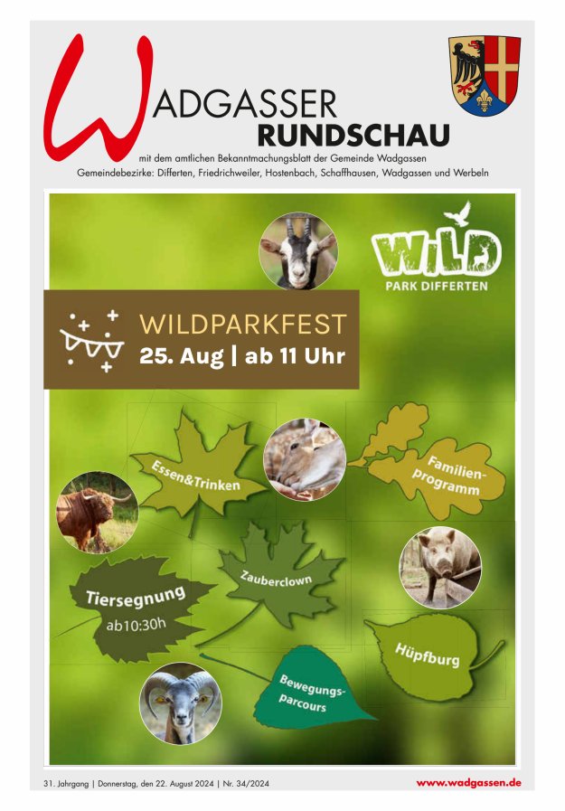 Wadgasser Rundschau Titelblatt 34/2024