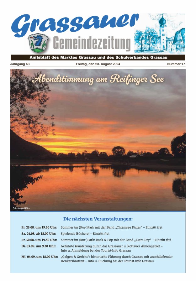 Grassauer Gemeindezeitung Titelblatt 17/2024