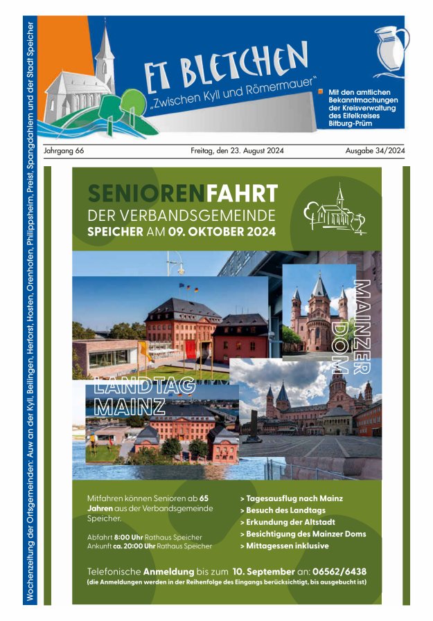 Et Bletchen VG Speicher Titelblatt 34/2024