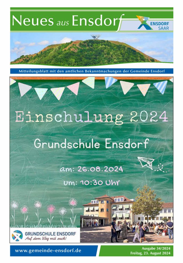 Neues aus Ensdorf Titelblatt 34/2024