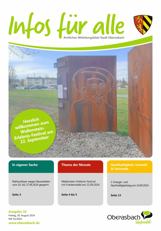 Stadt Oberasbach Titelblatt 32/2024