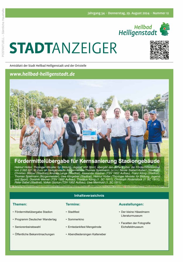 Heiligenstadt Anzeiger Titelblatt 12/2024