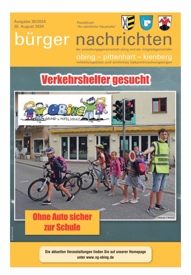 Bürger Nachrichten Obing Pittenhart Kienberg Titelblatt 35/2024