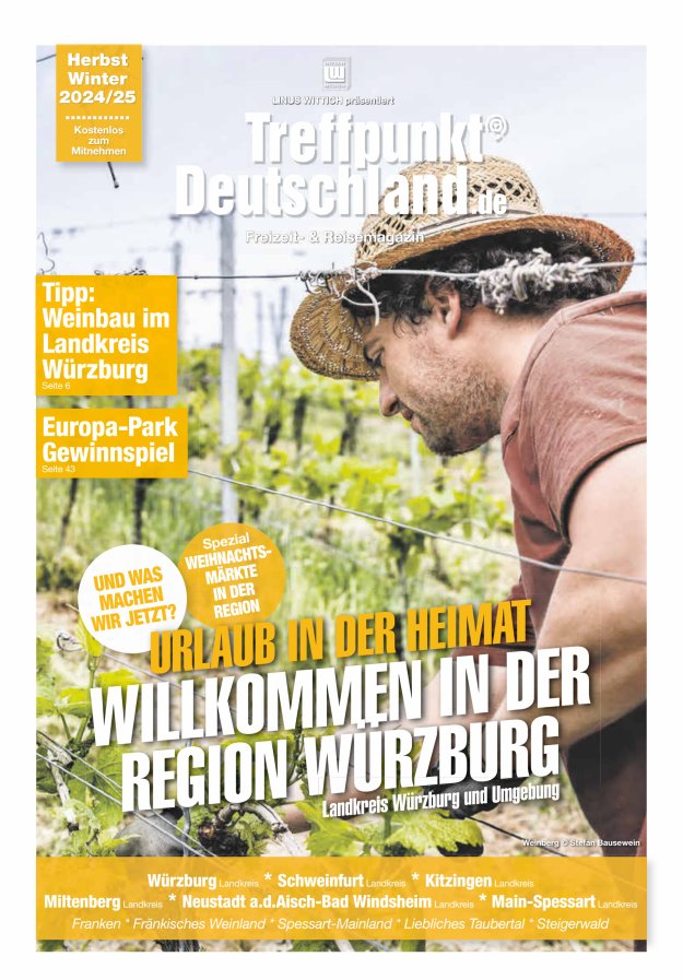 TreffpunktDeutschland Region Würzburg Reisemagazin Titelblatt 04/2024