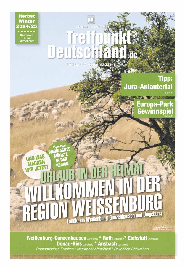 TreffpunktDeutschland Region Weißenburg Reisemagazin Titelblatt 04/2024