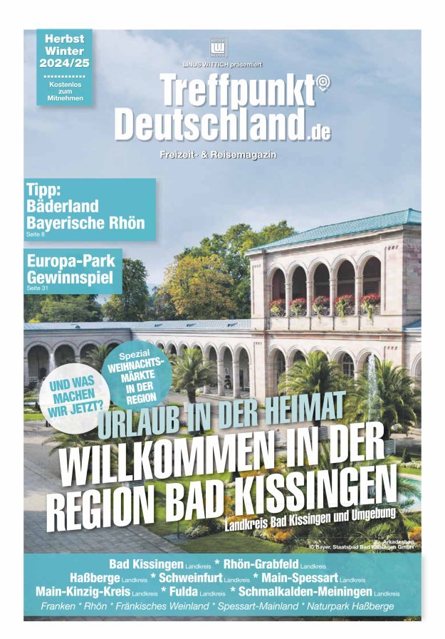 TreffpunktDeutschland Region Bad Kissingen Reisemagazin Titelblatt 04/2024