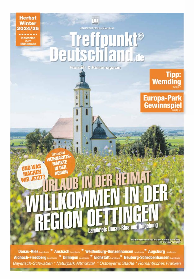 TreffpunktDeutschland Region Oettingen Reisemagazin Titelblatt 04/2024