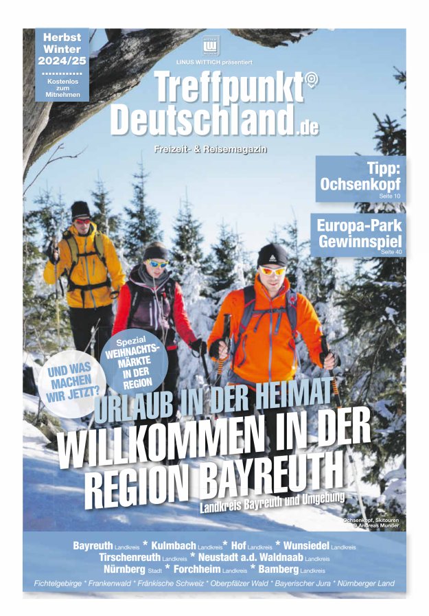 TreffpunktDeutschland Region Bayreuth Reisemagazin Titelblatt 04/2024