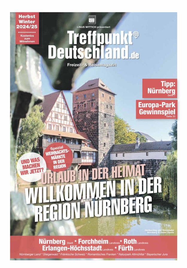 TreffpunktDeutschland Region Nürnberg Reisemagazin Titelblatt 04/2024