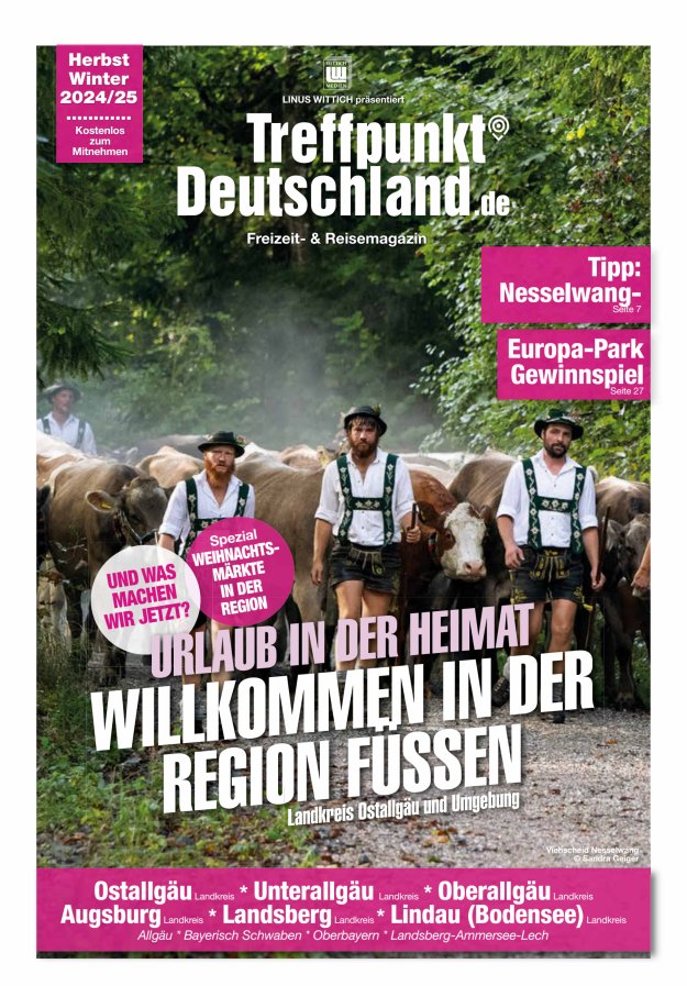 TreffpunktDeutschland Region Füssen Reisemagazin Titelblatt 03/2024