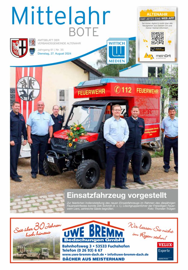 Mittelahr Bote Titelblatt 35/2024