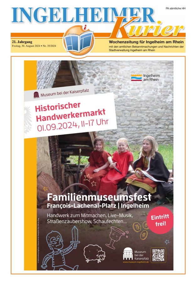 Ingelheimer Kurier Titelblatt 35/2024