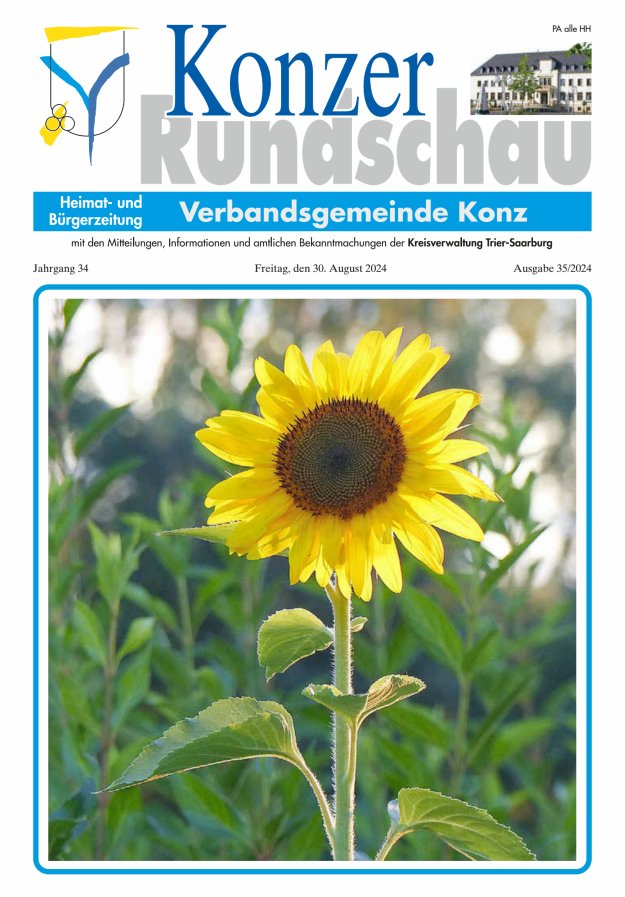 Konzer Rundschau Titelblatt 35/2024