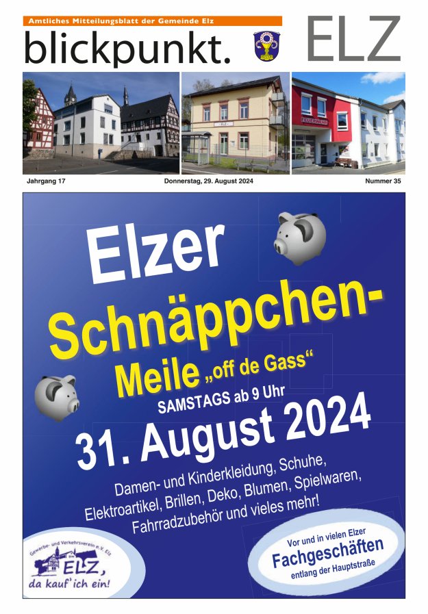 Blickpunkt Elz Titelblatt 35/2024