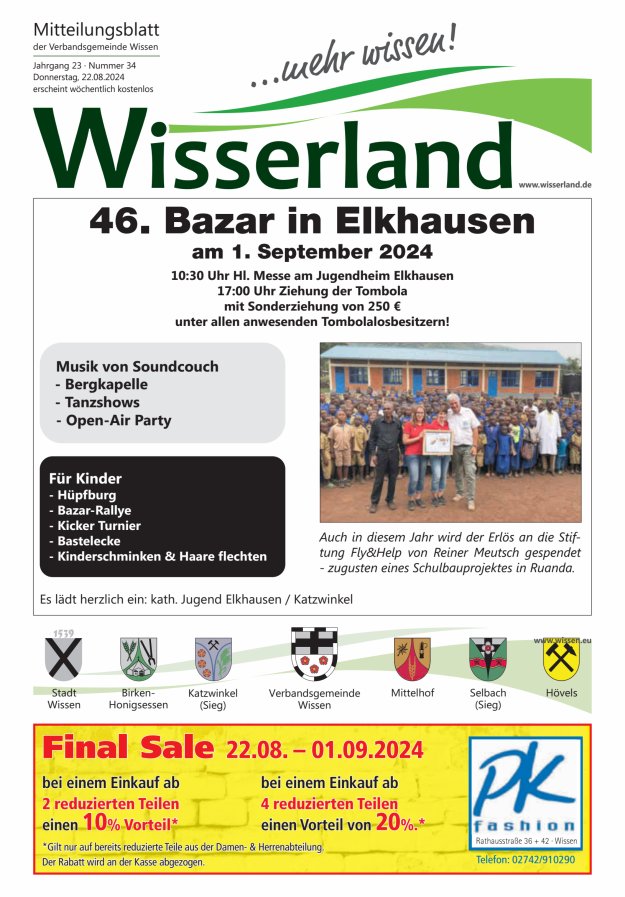 Mitteilungsblatt Wissen - Wisserland...mehr wissen! Titelblatt 34/2024
