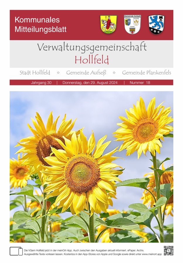 MB der Verwaltungsgemeinschaft Hollfeld  Titelblatt 18/2024
