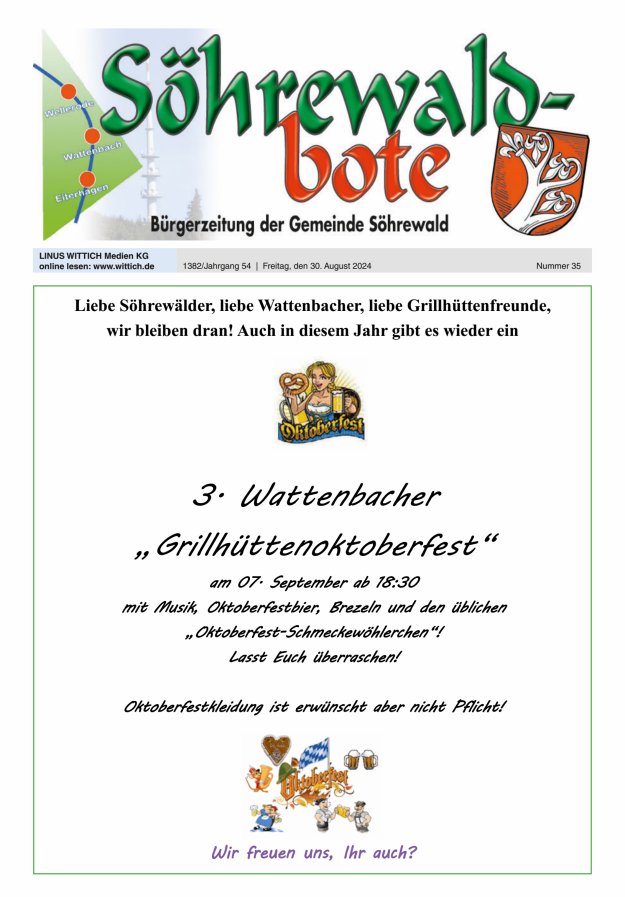 Söhrewaldbote Titelblatt 35/2024