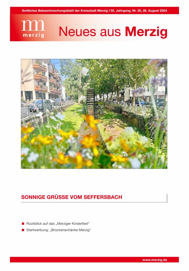 Neues aus Merzig Titelblatt 35/2024