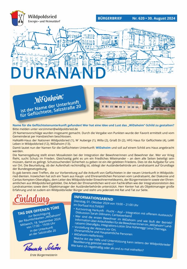 Wildpoldsrieder Duranand Titelblatt 620/2024