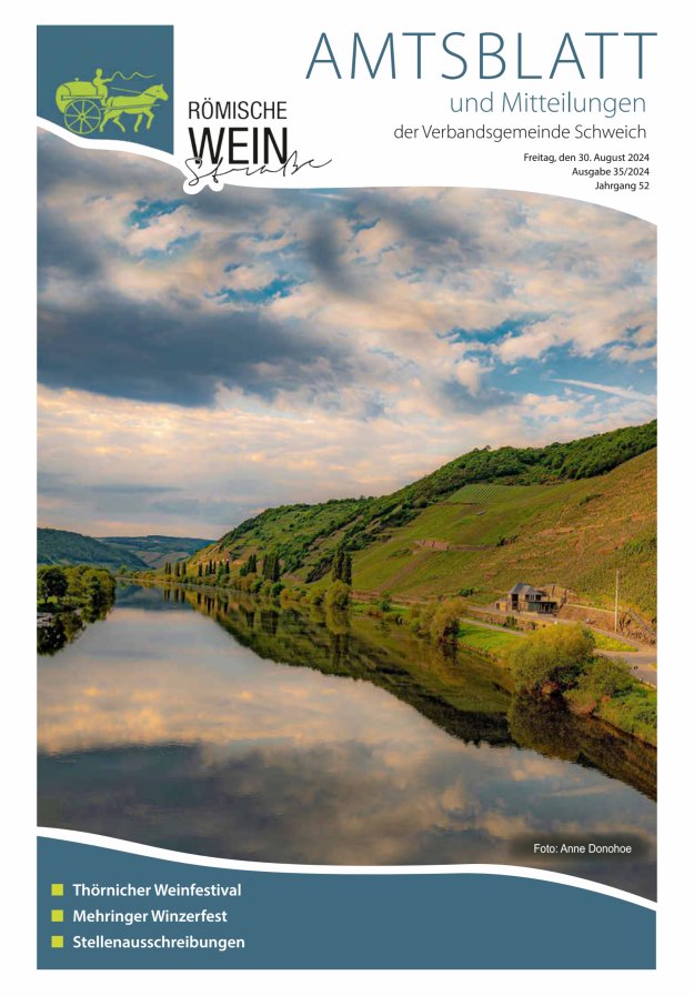 Amtsblatt VG Schweich Titelblatt 35/2024