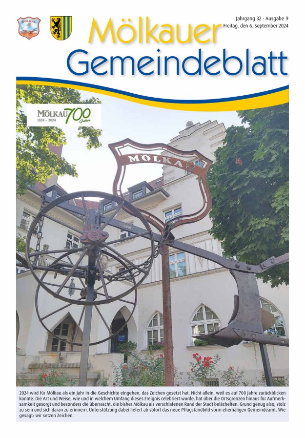 Mölkauer Gemeindeblatt Titelblatt 09/2024