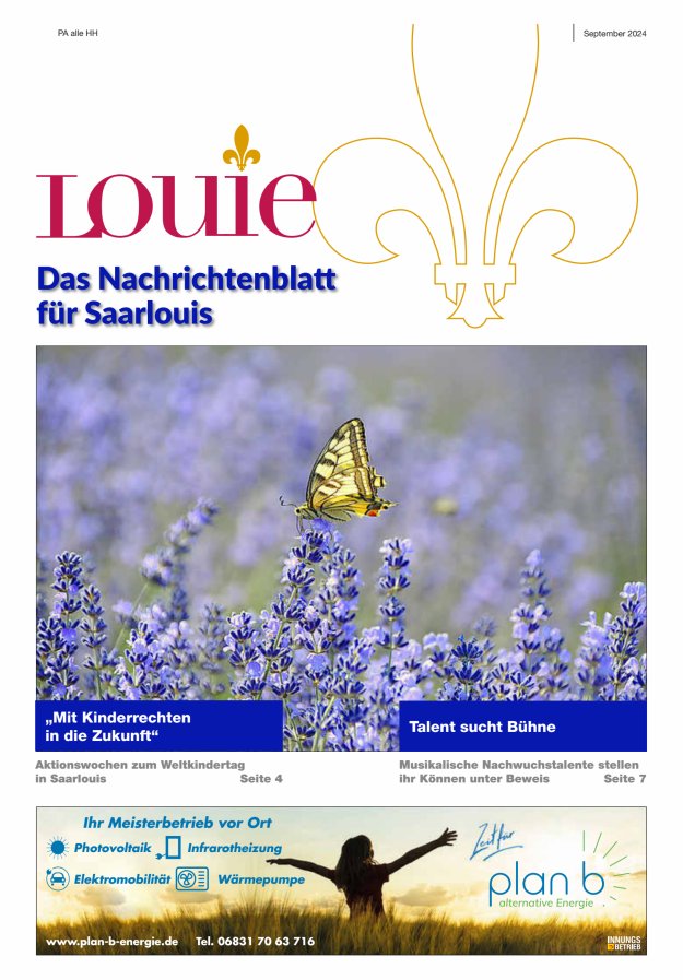 Louie - Nachrichtenblatt für Saarlouis Titelblatt 10/2024