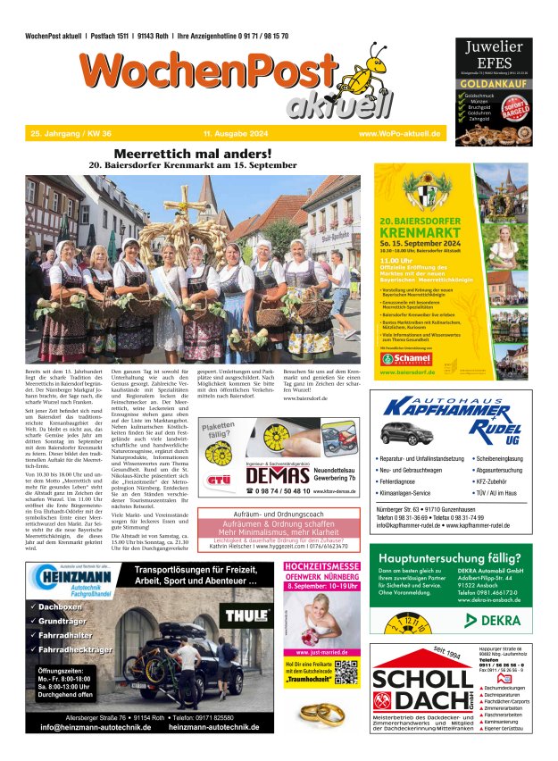 Wochenpost aktuell Titelblatt 11/2024