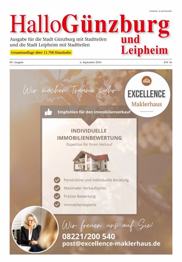Informationen für die Bürger der Stadt Günzburg und ihrer Stadtteile Titelblatt 09/2024