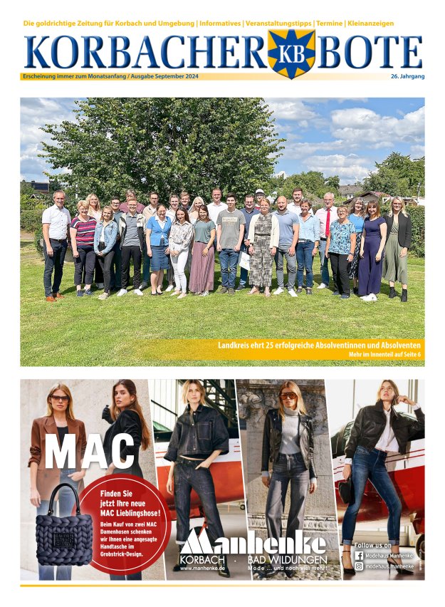 Korbacher Bote Titelblatt 08/2024